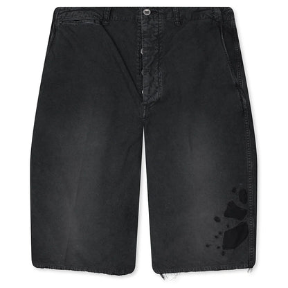 Broader Chino Crash Shorts Black