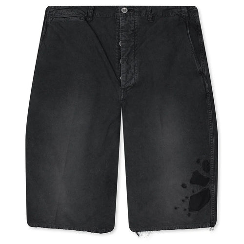 Broader Chino Crash Shorts Black
