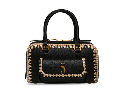 Bolso de Hombro Steve Madden Bdove Negro y Dorado para Mujer