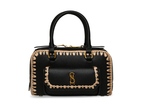 Bolso de Hombro Steve Madden Bdove Negro y Dorado para Mujer