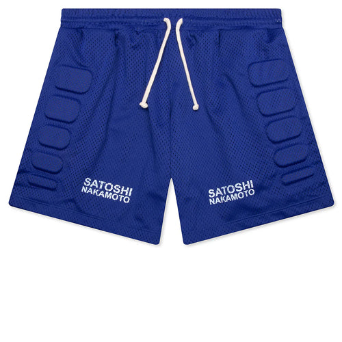 Mesh Moto Short Blue