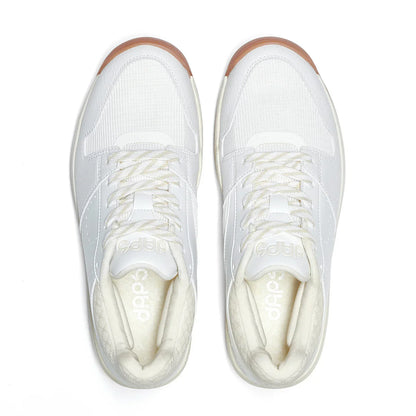 DAPS DESI Mid White Cream Womens Pickleball Shoes