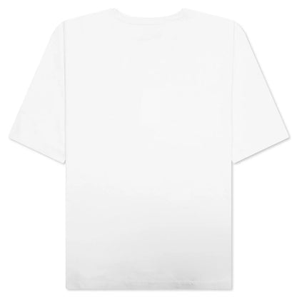 Embroidered Logo T Shirt Ecru