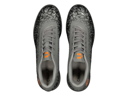 Tenis de Fútbol Charly Gris y Naranja para Hombre