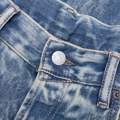 Mineral Dye Denim Shorts Mid Blue