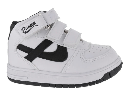 Tenis Panam Blanco y Negro para Niño