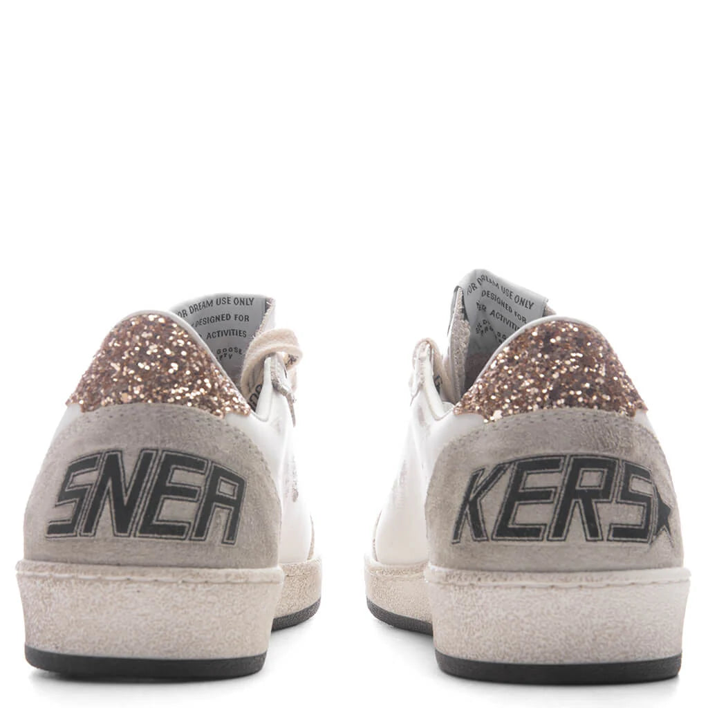 Womens Ball Star White Black Gold Ice