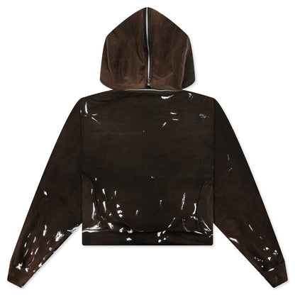 Rose Zip Hoodie Welder Brown