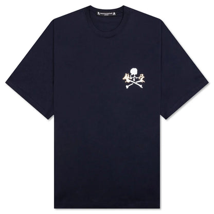 Navy Printed T Shirt Navy