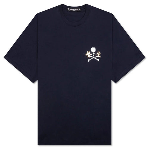 Navy Printed T Shirt Navy