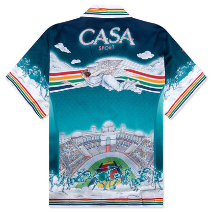 Short Sleeve Cuban Collar Shirt La Deesse Du Stade