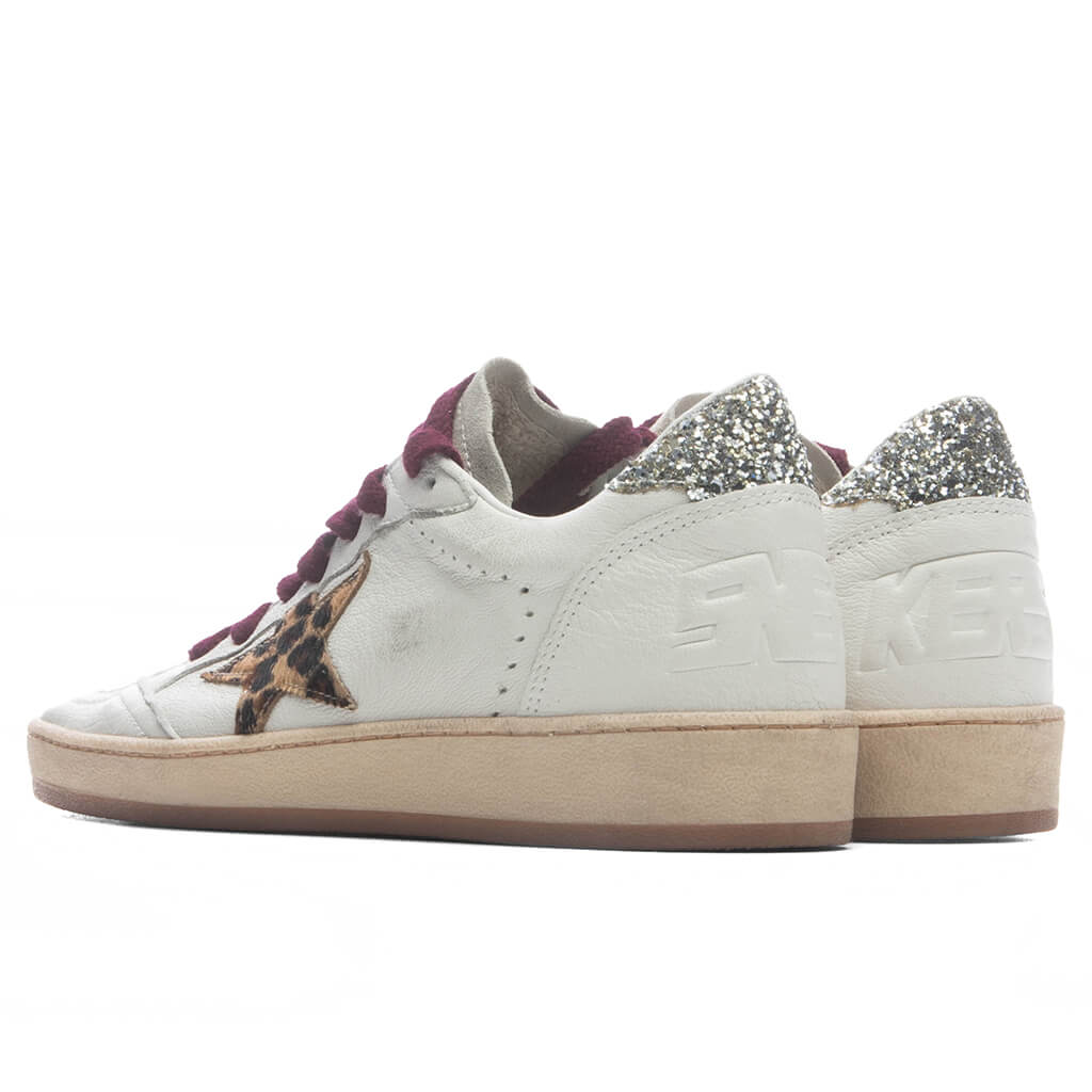 Womens Deluxe Brand Ball Star White Grey Horsy Platinum