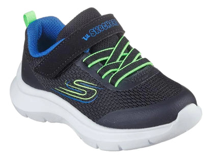 Tenis Skechers Azul y Verde Lima para Niño