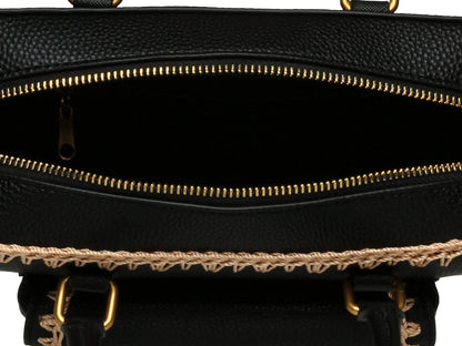 Bolso de Hombro Steve Madden Bdove Negro y Dorado para Mujer
