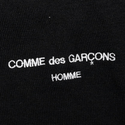 Drawstring Knit Sweatshirt Black