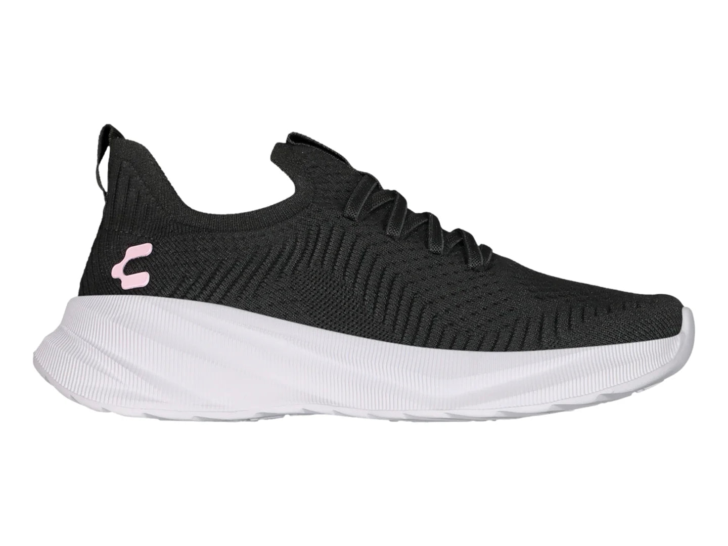 Tenis Charly Relax Negro con Rosa para Mujer