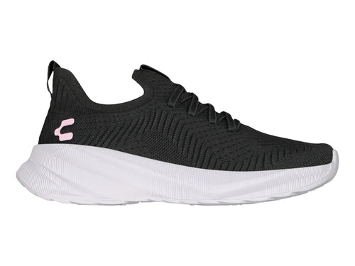 Tenis Charly Relax Negro con Rosa para Mujer