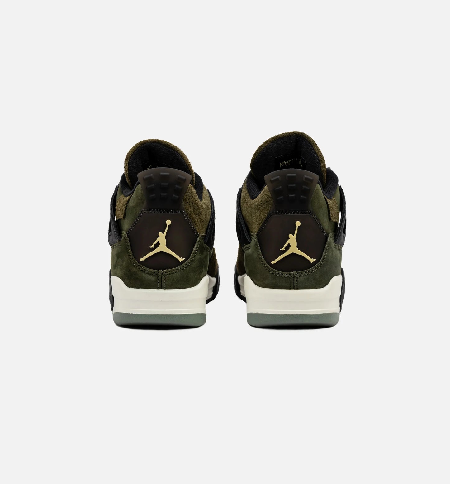 Air Jordan 4 Retro Craft Olive Mens Lifestyle Shoe Medium Olive Black