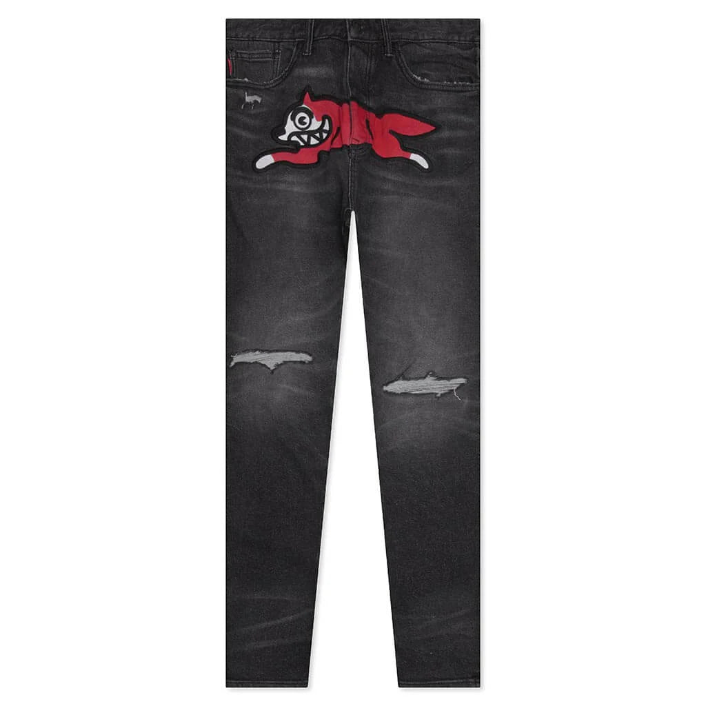 Running Dog Black Jean Blueberry Haze