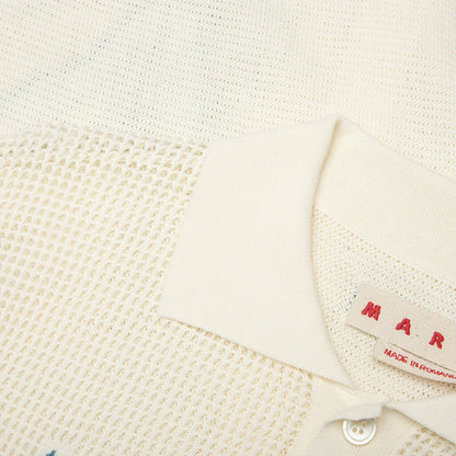 Flower Mesh Cardigan Alabaster