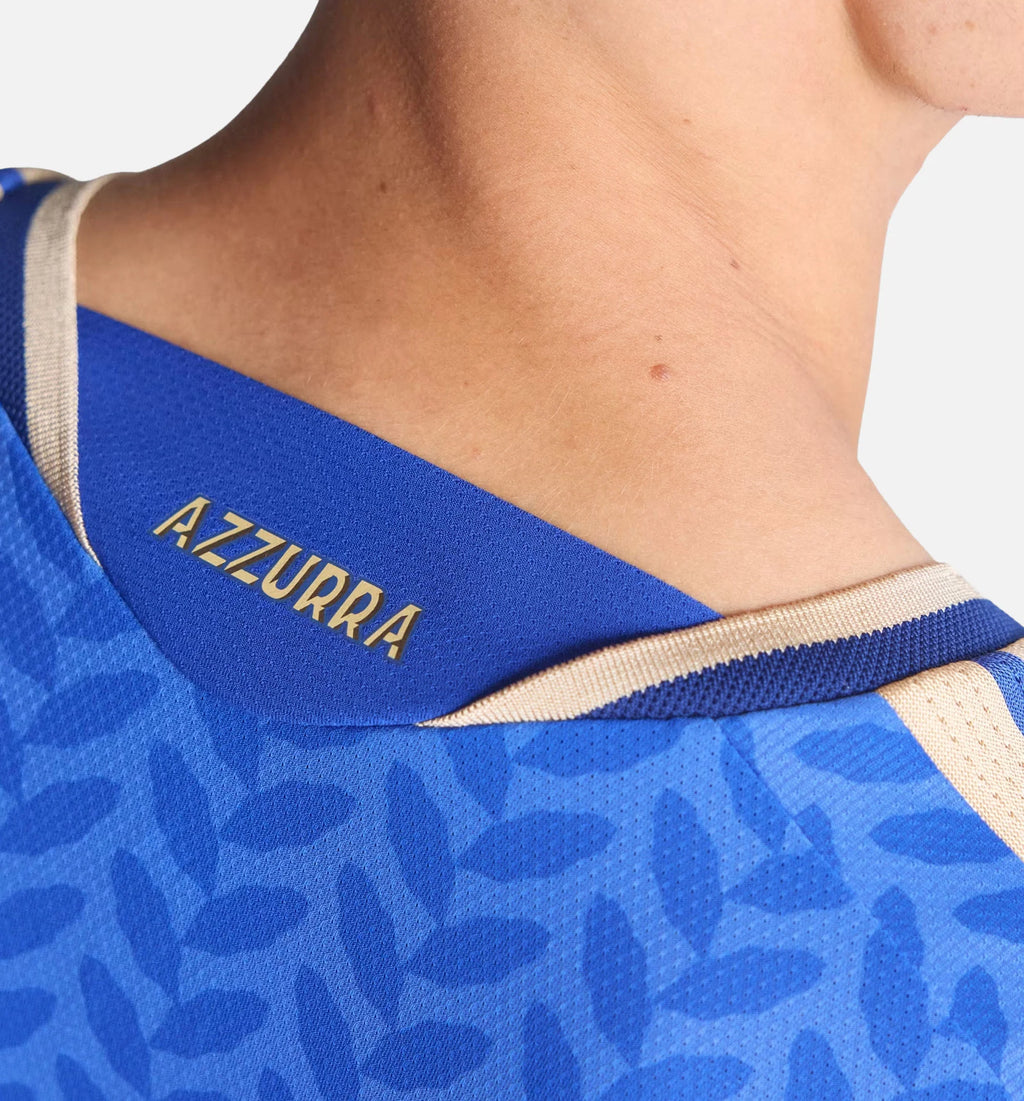 Italy 26 Home Authentic Mens Jersey Bold Blue