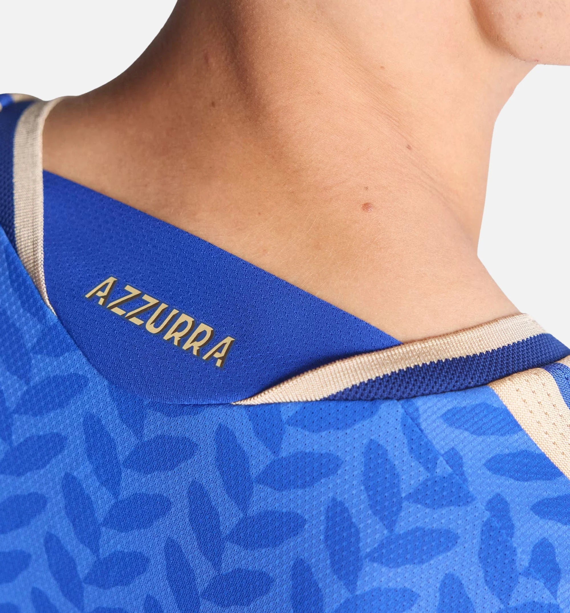 Italy 26 Home Authentic Mens Jersey Bold Blue
