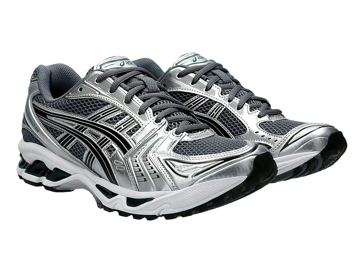 Tenis ASICS GEL KAYANO 14 Plateado y Verde para Hombre