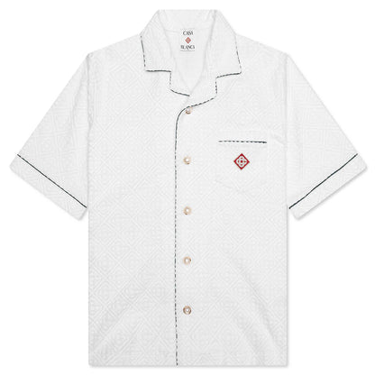 Open Collar Shirt Off White