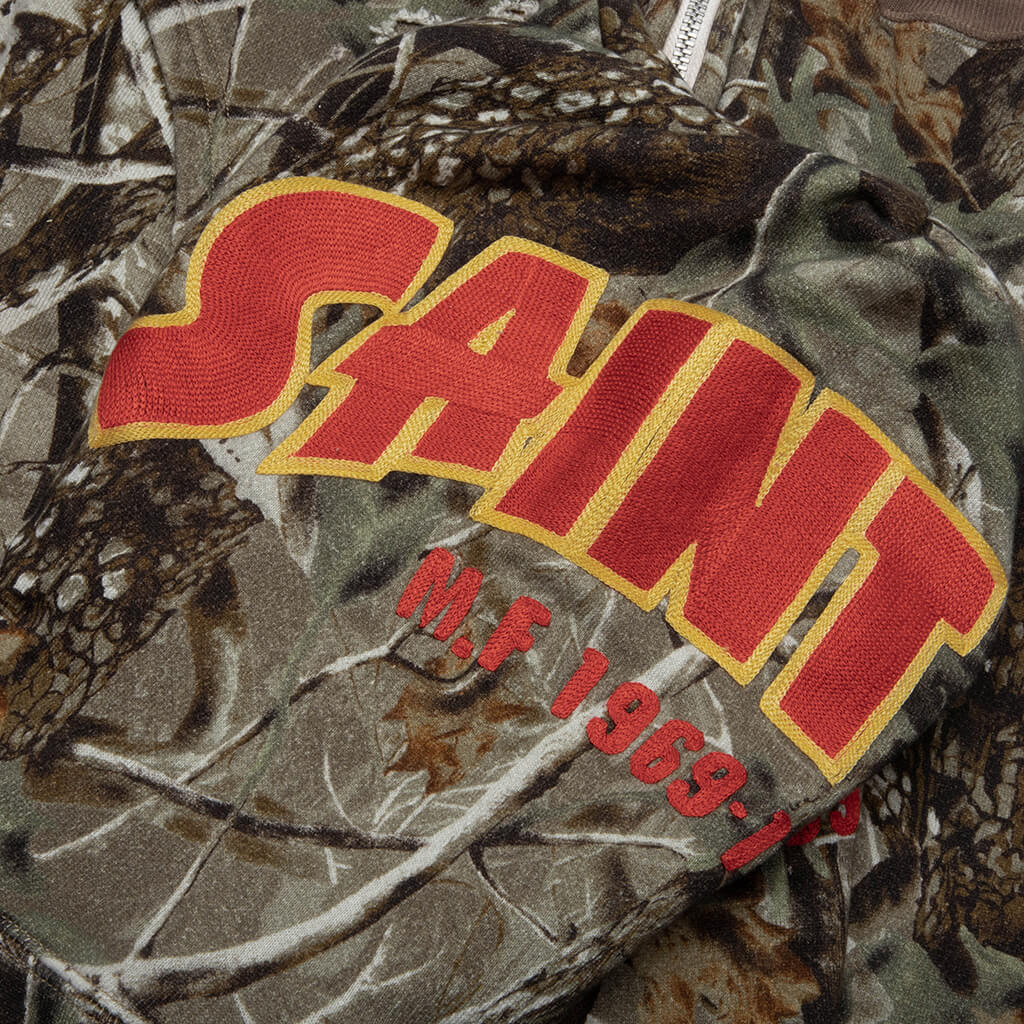 Saint M6 x BAPE Shark Zip Hoodie Wood Camo