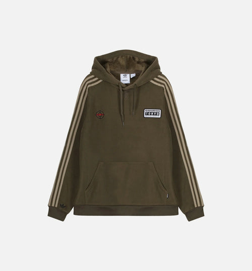adidas X Neighborhood Collection Mens Hoodie Trace Olive White