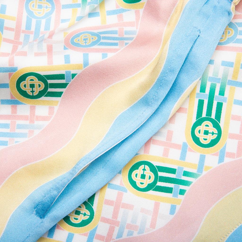 Silk Shorts With Drawstrings Ping Pong Print