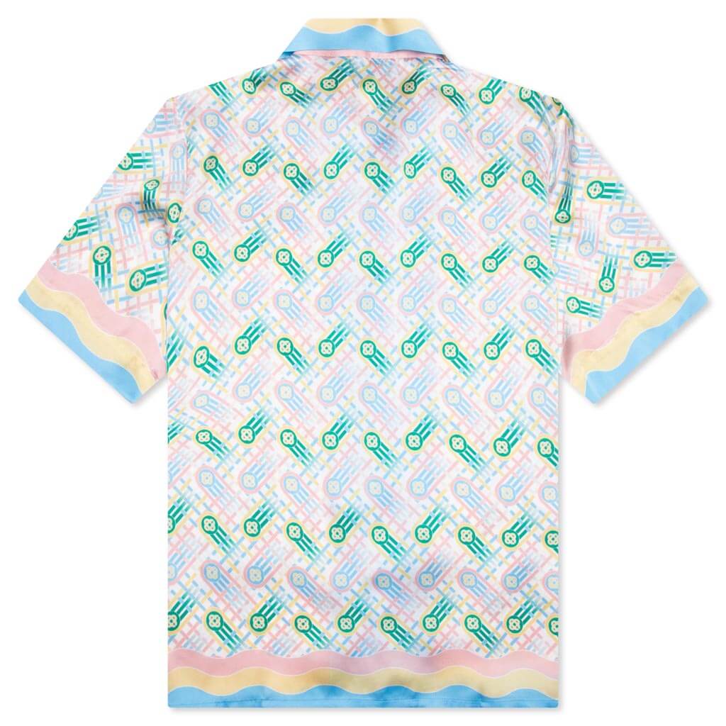 Cuban Collar S S Shirt Ping Pong Print