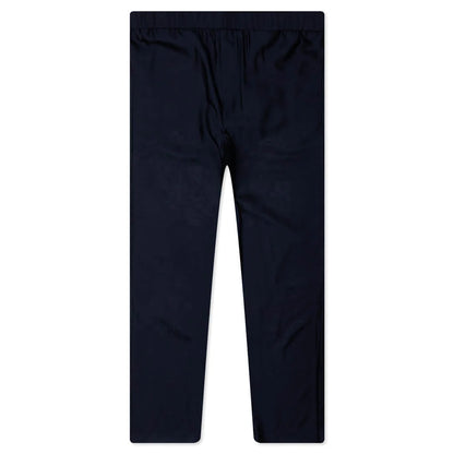 Silk Floral Jacquard Pants Navy