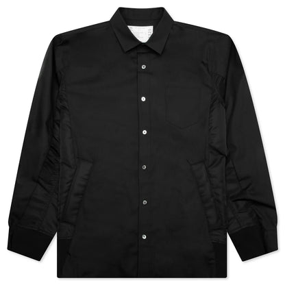 Cotton Poplin Shirt Black