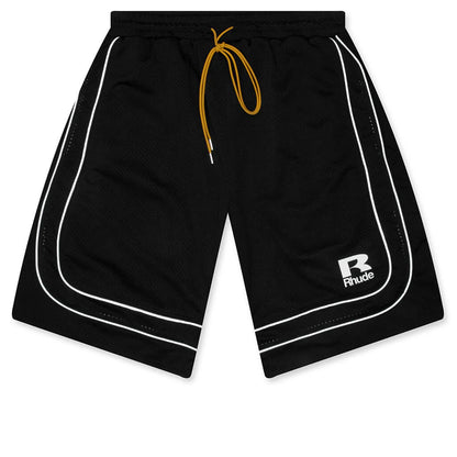 Baggy Mesh Basketball Short Black White