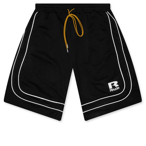 Baggy Mesh Basketball Short Black White