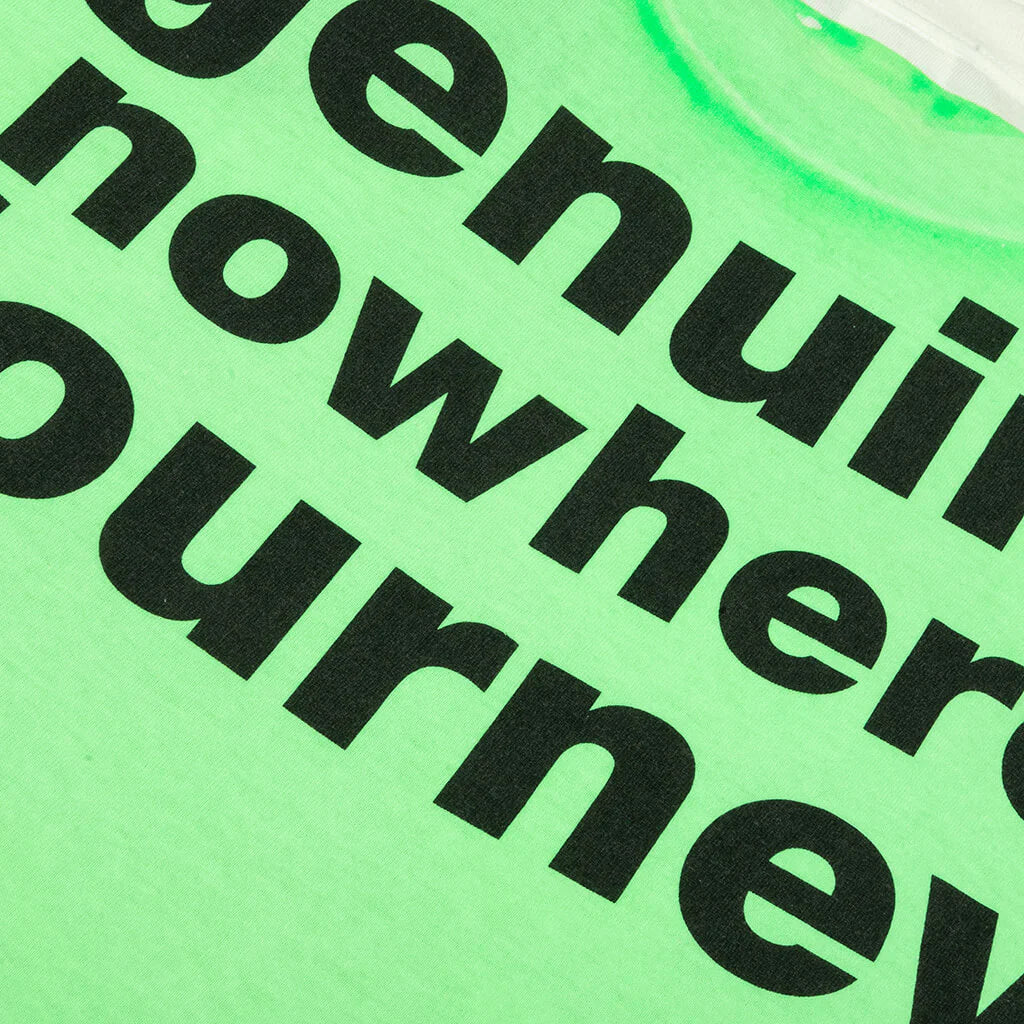 Saint M6 x Bape Handprint Genuine Nowhere Journey S S Tee White Green