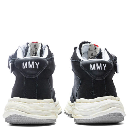Wayne High OG Sole Washed Canvas Sneaker Black