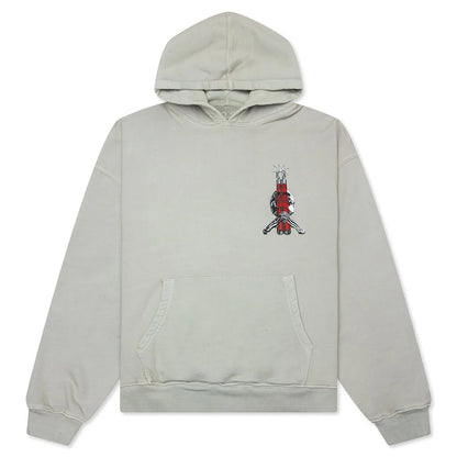 Bones II Oversized Hoodie Cement Corrosion