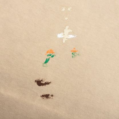 Vintage Logo Painted Tee Taupe