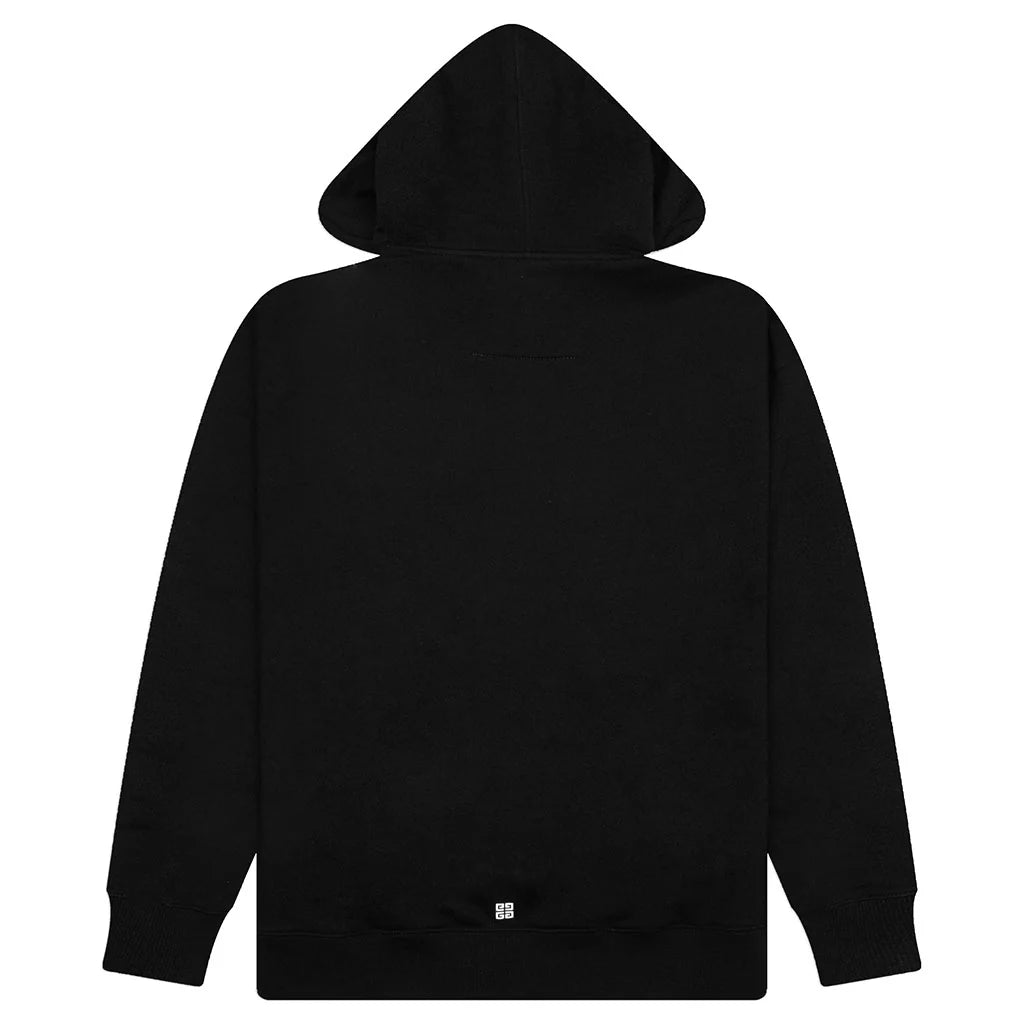 Reflective Slim Fit Hoodie Black