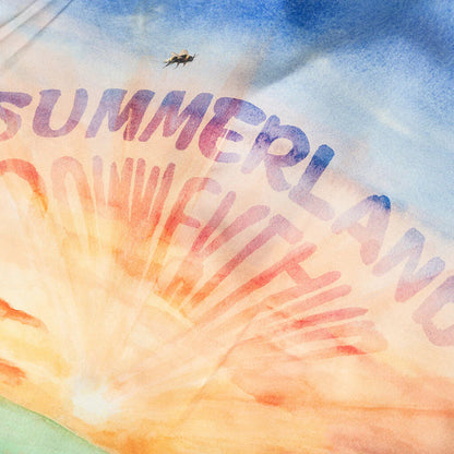 Summerland Sunset S S Silk Shirt Landscape Poppies