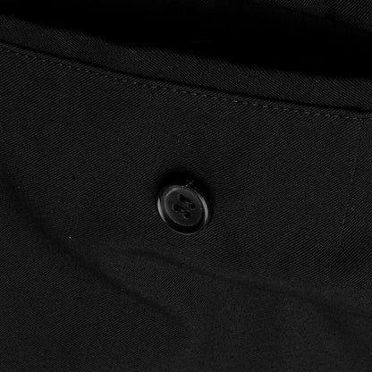 Wool Carrot Pants Black