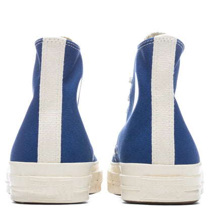 Converse x Comme Des Garcons PLAY All Star Chuck 70 Hi Blue