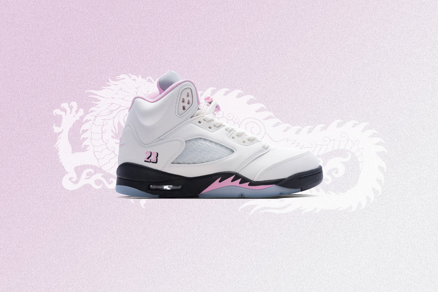 Air Jordan 5 Retro OG 35th Anniversary GS White Black Med Soft Pink White