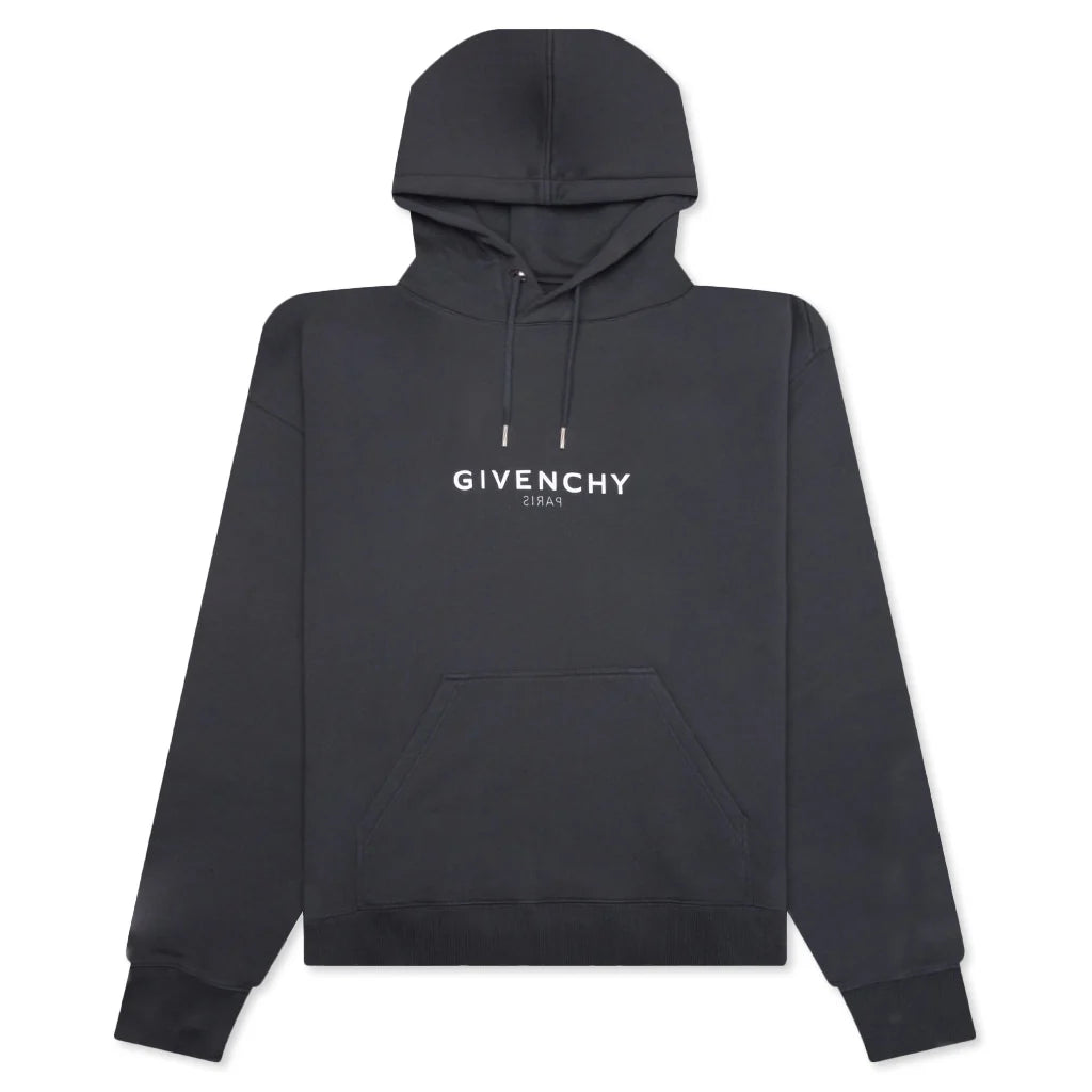 Printed Felpa Slim Fit Hoodie Charcoal
