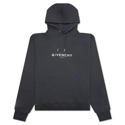 Printed Felpa Slim Fit Hoodie Charcoal