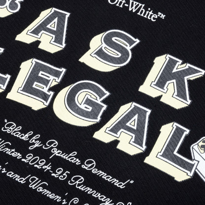 Arr Ask Legal Skate Hoodie Black White