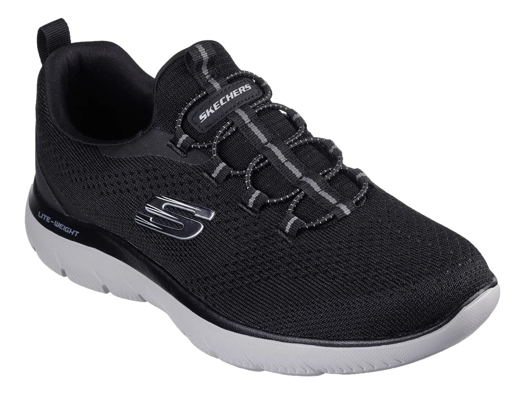 Tenis Skechers Negro y Gris para Hombre