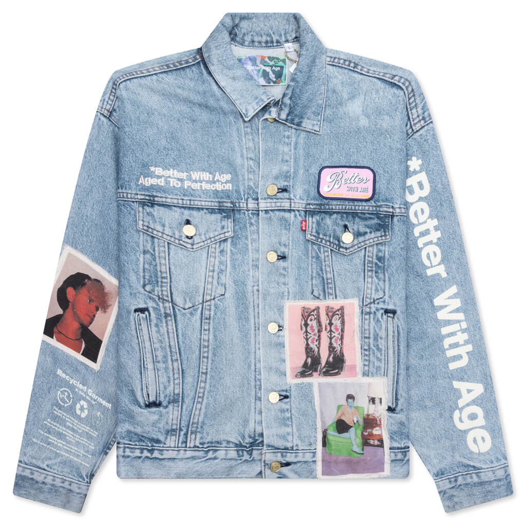 Portrait Denim Jacket Multi